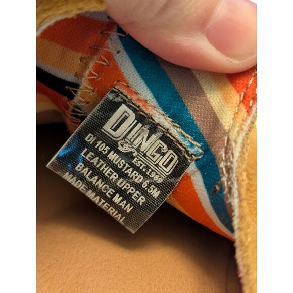 Dingo Suede Yellow Mustard Tan Mules Slides Sz 6.5 - Picture 7 of 11